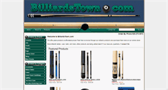 Desktop Screenshot of billiardstown.com